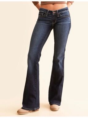 BKE Stella Slim Fit Low Rise Bootcut Jeans - Sz 28, 35.5" Inseam